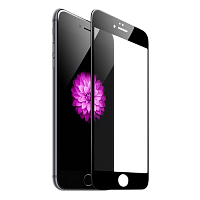 Закалённое защитное стекло Gorilla glass для iPhone 6/6S Plus - Чёрное