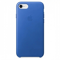 Чехол Apple Leather Case для iPhone 8/7 - Синий аргон