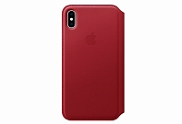 Чехол Apple для iPhone XS Leather Folio - Красный