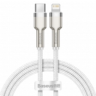Зарядный кабель Baseus Type-C на Lightning PD 1 метр - Белый