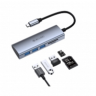 USB Hub 5в1 LifeStyle Jellico HU-52 - Серый
