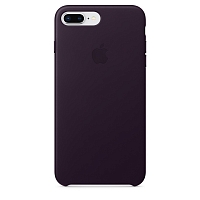 Чехол Apple Leather Case для iPhone 8 Plus/7 Plus - Баклажановый
