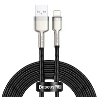 Кабель Baseus Cafule Series Metal USB to Lightning 2m - Черный