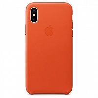 Чехол Apple Silicone Case для iPhone X - Ярко-оранжевый