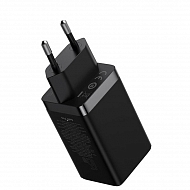 Сетевой адаптер Baseus GaN5 Pro 2 USB-C, USB-A, 65W + кабель Type-C-Type-C - Черный
