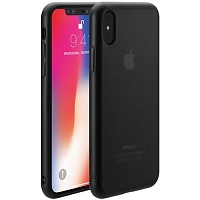 Чехол Just Mobile TENC Case для iPhone X - Чёрный-матовый