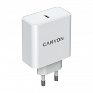 Сетевой адаптер CANYON GAN 65W с портом USB-C - Белый