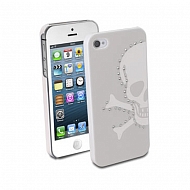 Чехол CellularLine Swarovsky Skull Light для iPhone 5/5S - Серый