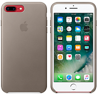 Чехол Apple Leather Case для iPhone 7 Plus - Платиново-серый