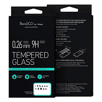 Защитное стекло BoraSCO Full Cover+ Full Glue для iPhone XS Max - Чёрное