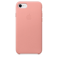 Чехол Apple Leather Case для iPhone 8/7 - Бледно‑розовый
