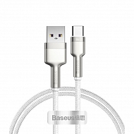 Кабель Baseus Cafule Series Metal Data Cable USB на Type-C 66W 1м - Белый