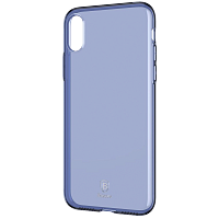 Чехол Baseus Simple Series Case для iPhone X - Прозрачный-голубой
