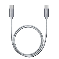 Дата-кабель ALUM USB Type-C - USB Type-C 1.2м — Серый