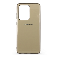 Чехол LifeStyle для Samsung S20 Ultra Royal силикон - Бежевый