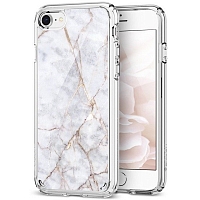 Чехол Spigen Ultra Hybrid 2 Marble для iPhone 7/8 - Белый