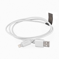 Кабель Rombica Digital CB-C2A0G Lightning — USB 1 м - Серебристый