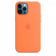 Чехол Apple Silicone Case with MagSafe для iPhone 12 Pro Max - Оранжевый