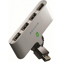 Концентратор Belkin Flex USB 4-Ports HUB, Серый