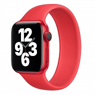 Ремешок LifeStyle для Apple Watch 42/44 мм Silicone монобраслет - Красный