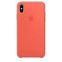 Чехол Apple Silicone Case для iPhone XS Max - Спелый нектарин