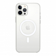 Силиконовый чехол CASE MagSafe для iPhone 12/12 Pro - Прозрачный глянец
