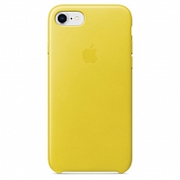 Чехол Apple Leather Case для iPhone 8/7 - Жёлтый бутон