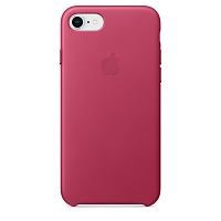 Чехол Apple Leather Case для iPhone 8/7 - Розовая фуксия