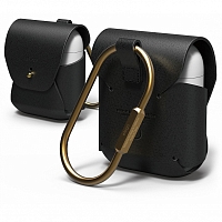 Чехол Elago Genuine Cow Leather Case для AirPods - Чёрный