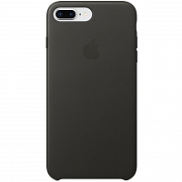 Чехол Apple Leather Case для iPhone 8 Plus / 7 Plus - Угольно-серый