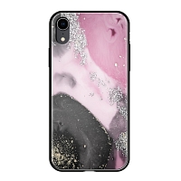 Чехол Glass Case для Apple iPhone XR - Розовый