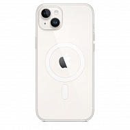 Силиконовый чехол Case Magsafe для iPhone 14 Plus - Прозрачный глянец