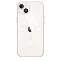 Силиконовый чехол Case Magsafe для iPhone 14 Plus - Прозрачный глянец