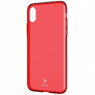 Чехол Baseus Simple Series Case для iPhone X - Красный