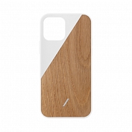 Чехол NATIVE UNION Clic Wooden для iPhone 12/12 Pro - Белый/дерево