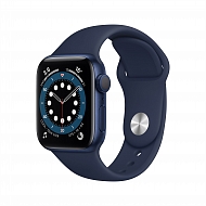 Часы Apple Watch Series 6 GPS Aluminium Case with Deep Navy Sport Band 40mm - Синие