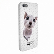 Чехол Qual THE CAT Russian Blue для iPhone 5/5S - Белый