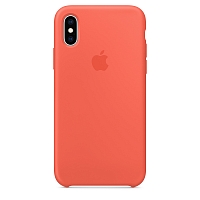 Чехол Apple Silicone Case для iPhone XS - Спелый нектарин