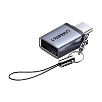 Адаптер UGREEN Type-C (Male) на USB-A 3.0 (Female) - Серый