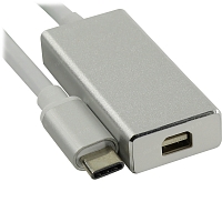 Адаптер с кабелем USB Type-C — Mini DisplayPort DP - Серый