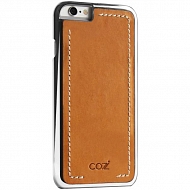Чехол Cozistyle Leather Chrome Case для iPhone 6/6S - Светло-коричневый (Silver)