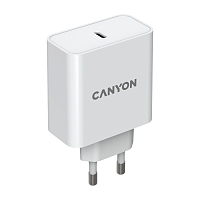Сетевой адаптер CANYON GAN 65W с портом USB-C - Белый
