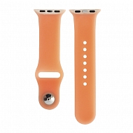 Ремешок LifeStyle для Apple Watch 42mm Limpid silicone - Персиковый
