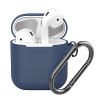 Силиконовый чехол Deppa для Apple AirPods - Синий